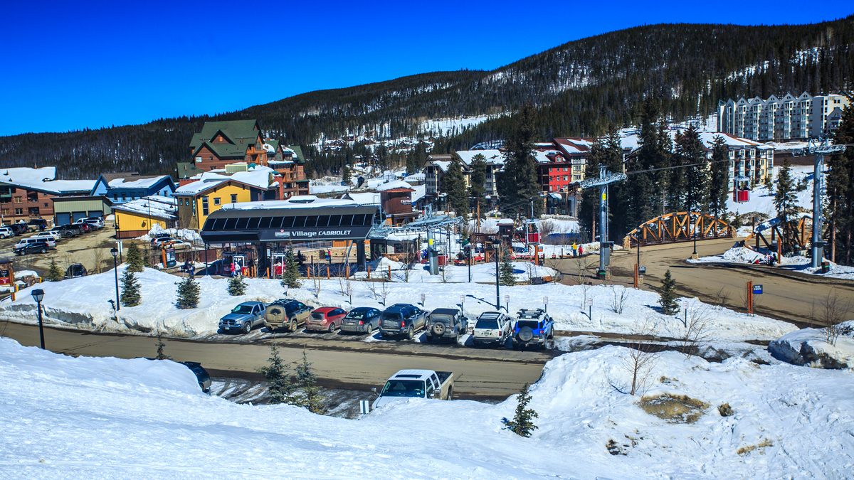 Snow-covered slopes and lifts at Winter Park Ski Resort in Colorado
