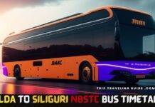 Malda to Siliguri NBSTC Bus Timetable