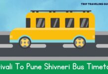 Borivali To Pune Shivneri Bus Timetable