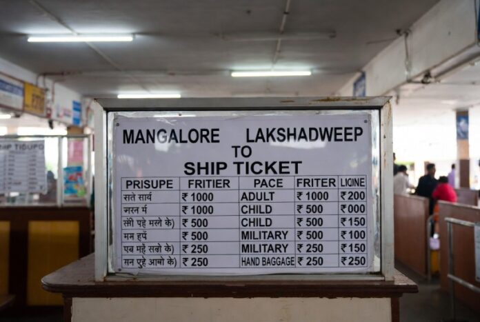 Mangalore to Lakshadweep ship Ticket price 2025